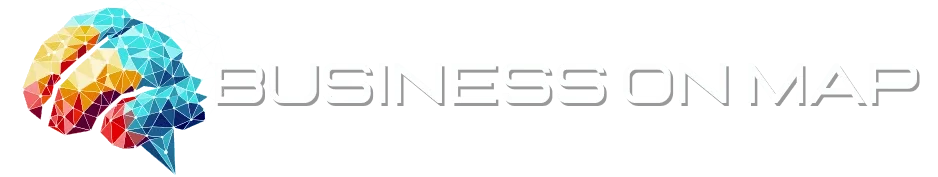 Business on Map Logo